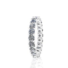 2.40 Carat Bright White Diamonds Eternity Band in Platinum 950