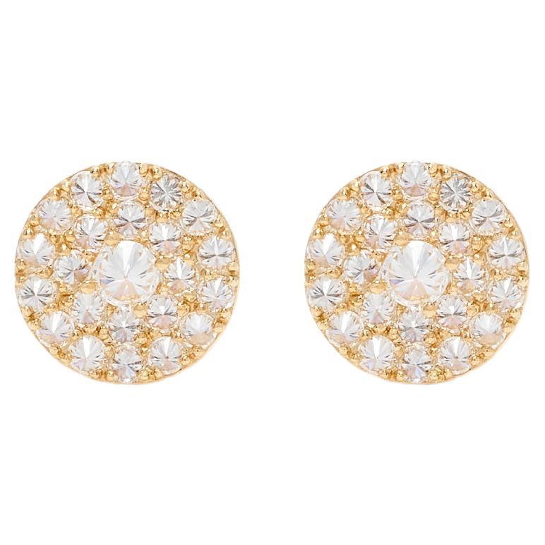 2.40 Carat Canadian Diamond Multi-Stone Gold Stud Earrings