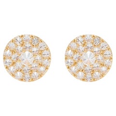 2,40 Karat kanadischer Diamant Multi-Stein-Gold-Ohrstecker