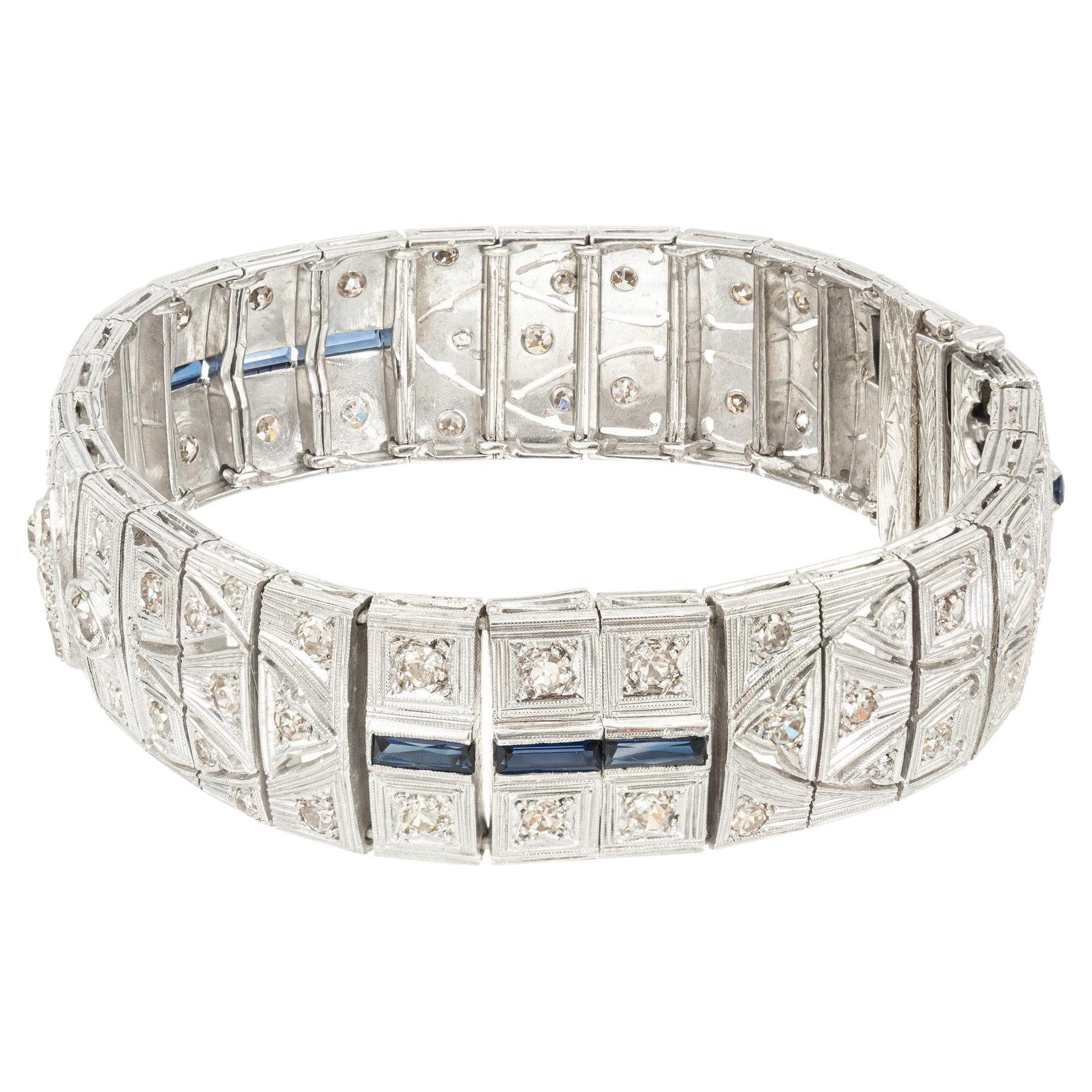 2.40 Carat Light Brown Diamond Synthetic Sapphire Silver Bracelet For Sale