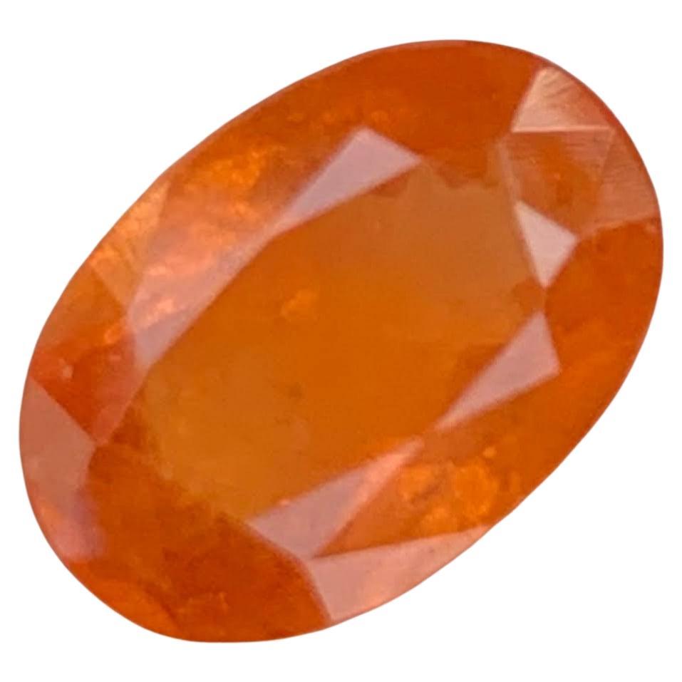 2.40 Carat Loose Fanta Garnet Stone Oval Cut Natural African Gemstone