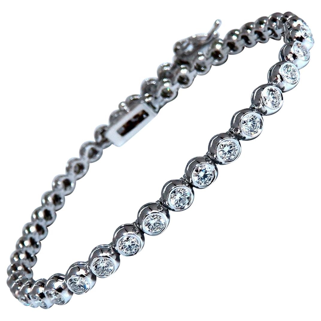 Tennisarmband mit natürlichen Diamanten (2,40 Karat) in 14-Karat-Gold mit klassischer Fassung*