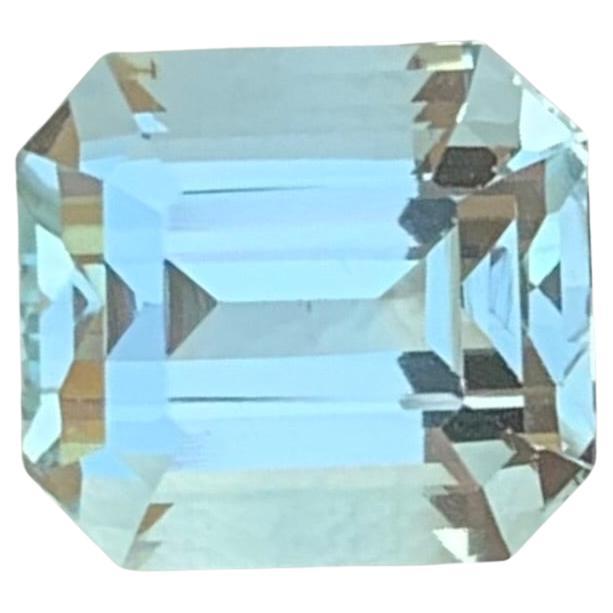 2.40 Carat Natural Loose Aquamarine Emerald Shape Gemstone