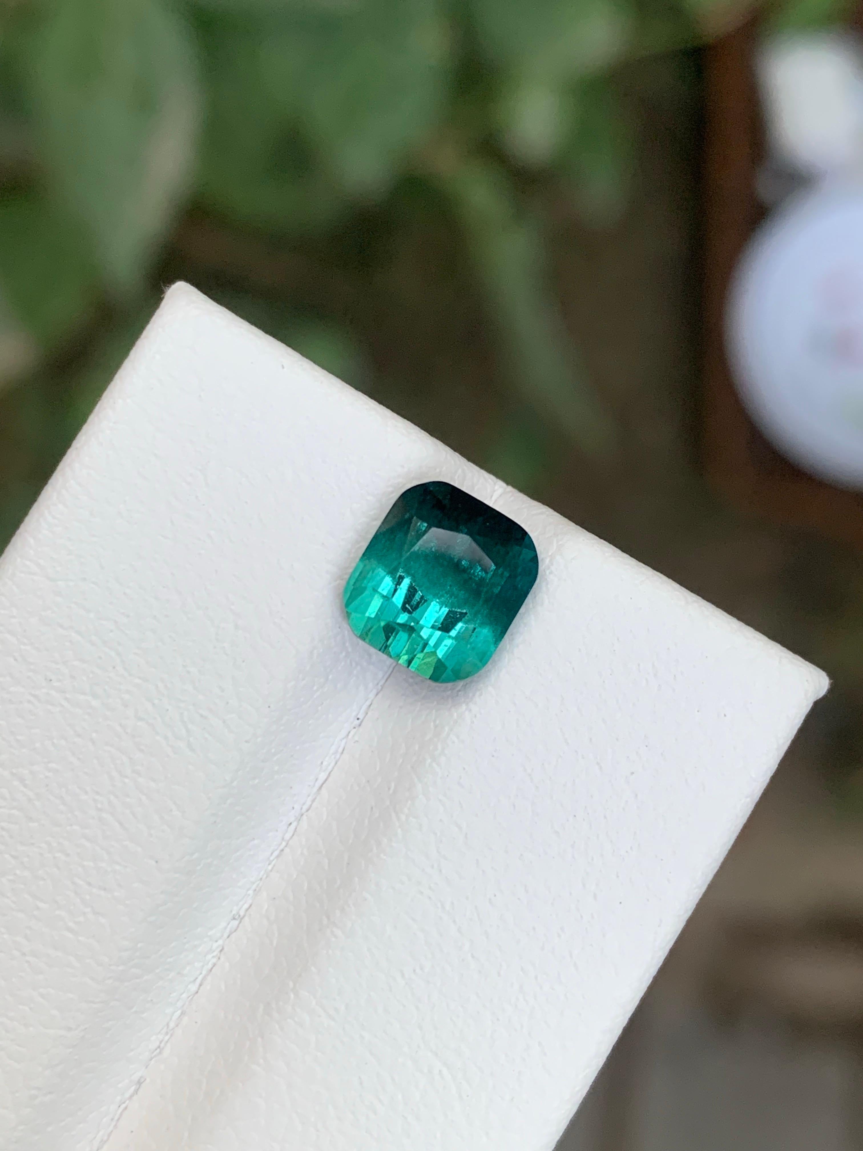 2.40 Karat natürlicher loser zweifarbiger Turmalin in Kissenform Edelstein im Angebot 5