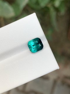 2.40 Carat Natural Loose Bi Colour Tourmaline Cushion Shape Gemstone