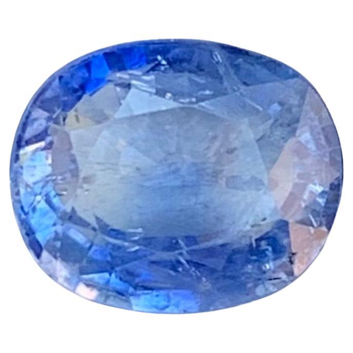 Gema de zafiro azul suelta natural de 2.40 quilates de Sri Lanka