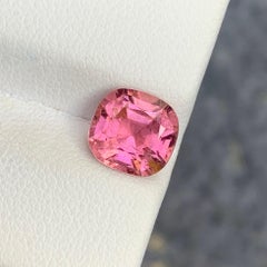 2.40 Carat Natural Loose Cushion Shape Pink Tourmaline Gemstone
