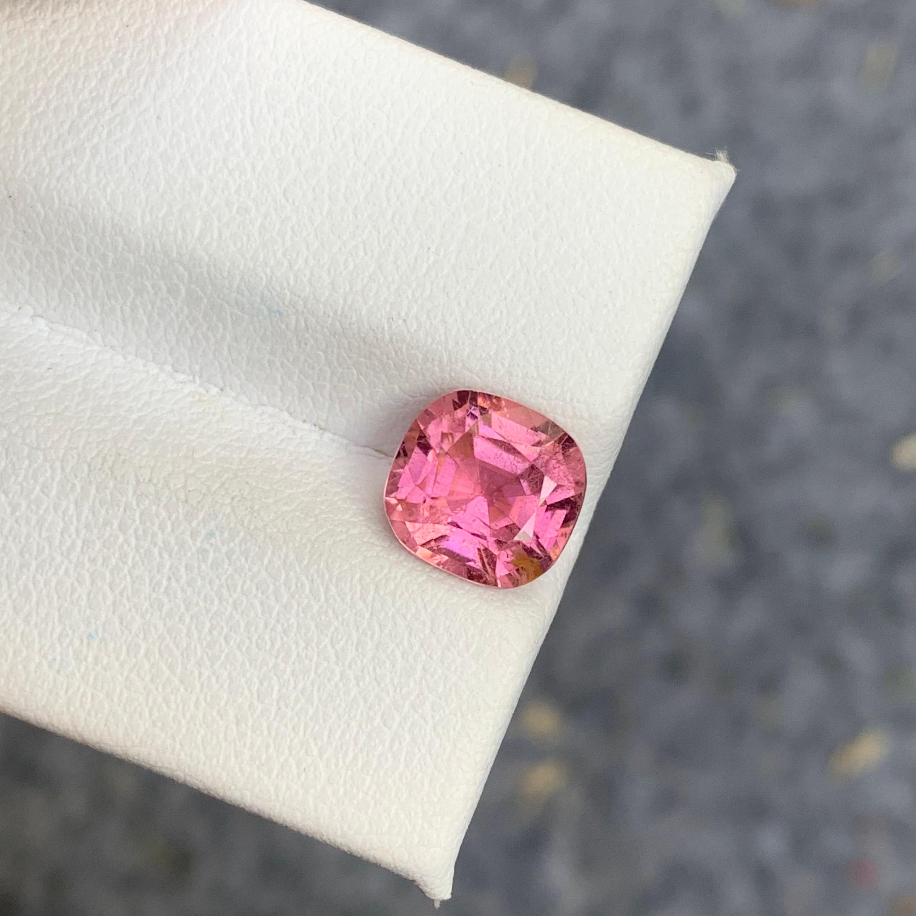 natural pink tourmaline stone