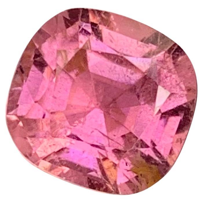 2.40 Carat Natural Loose Cushion Shape Pink Tourmaline Gemstone For Sale