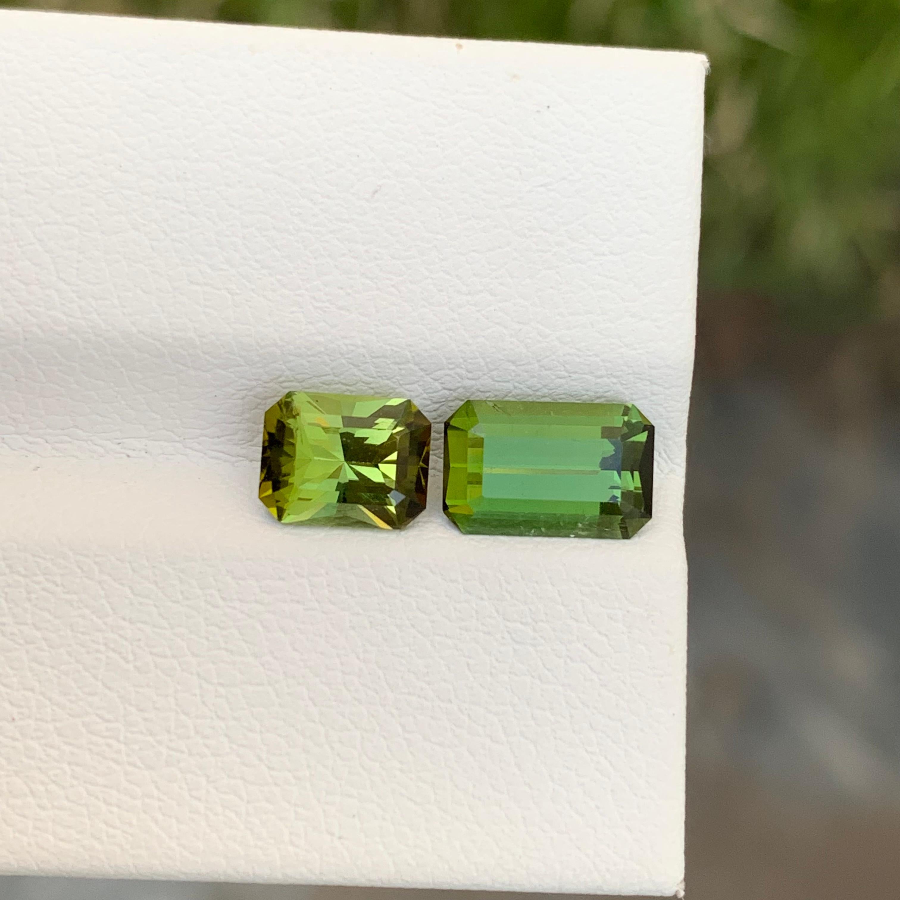 Women's or Men's 2.40 Carat Natural Loose Dual Tourmaline For Jewellery Making For Sale