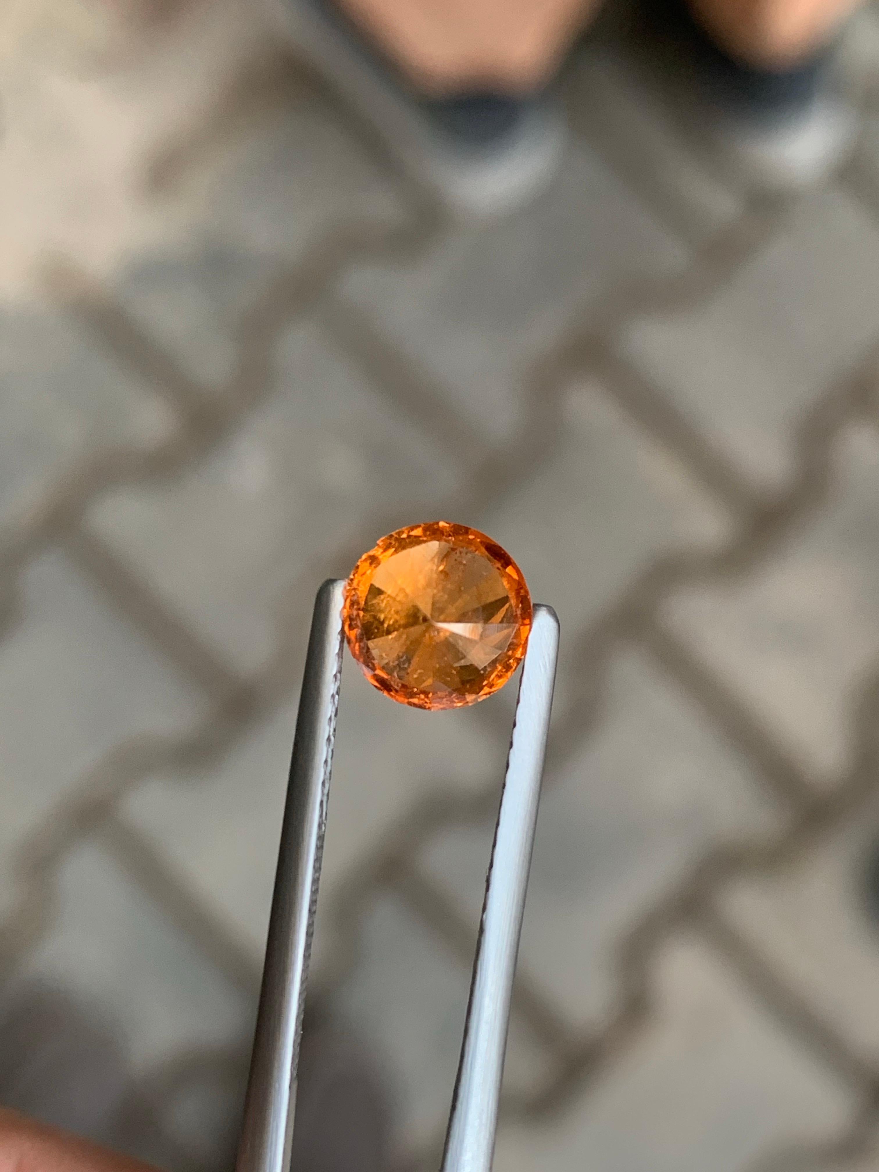 Femenino o masculino 2.40 Carat Natural Loose Fanta Spessartite Garnet Gemstone en venta