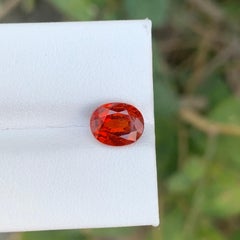 2.40 Karat natürlicher loser Hessonit Granat Oval Form Edelstein