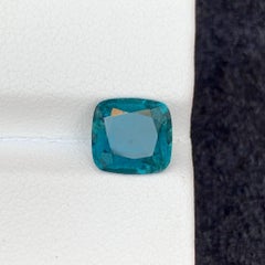 2.40 Carat Natural Loose Indicate Blue Tourmaline Cushion Cut Afghan Gemstone