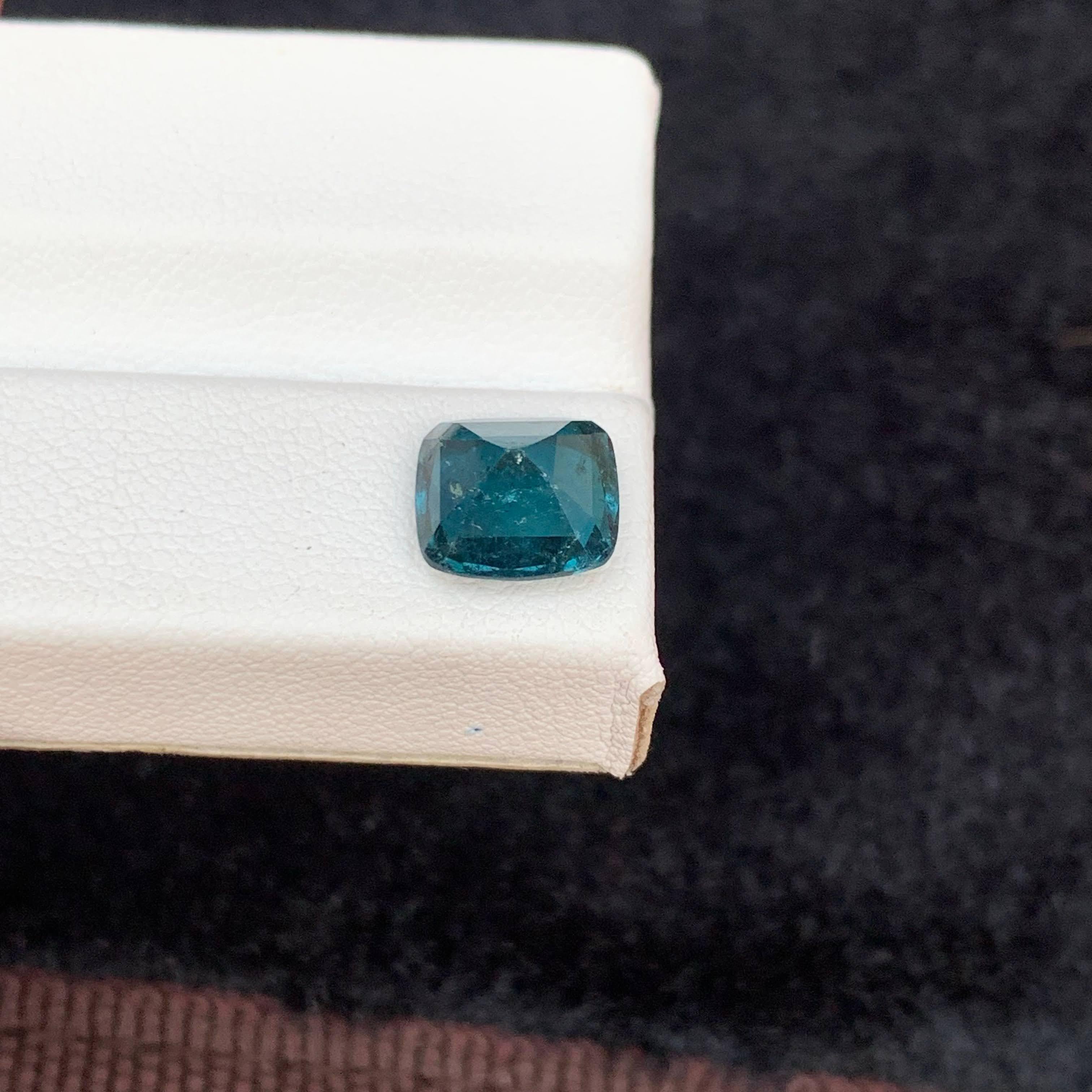 2.40 Carat Natural Loose Indicate Blue Tourmaline Cushion Cut Afghan Gemstone (pierre précieuse afghane) Neuf - En vente à Bangkok, TH