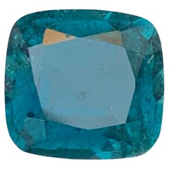 2.40 Carat Natural Loose Indicate Blue Tourmaline Cushion Cut Afghan Gemstone (pierre précieuse afghane)