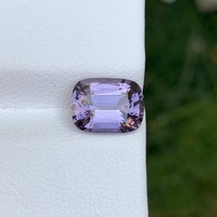 Piedra suelta de espinela lavanda natural de 2.40 quilates, talla cojín, gema de Tanzania