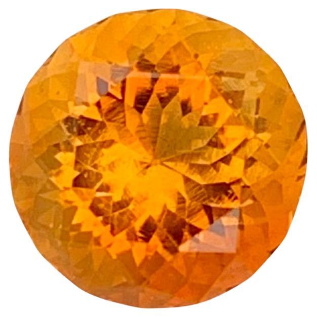 2.40 Carat Natural Loose Madeira Citrine Round Shape Gem For Ring Jewellery