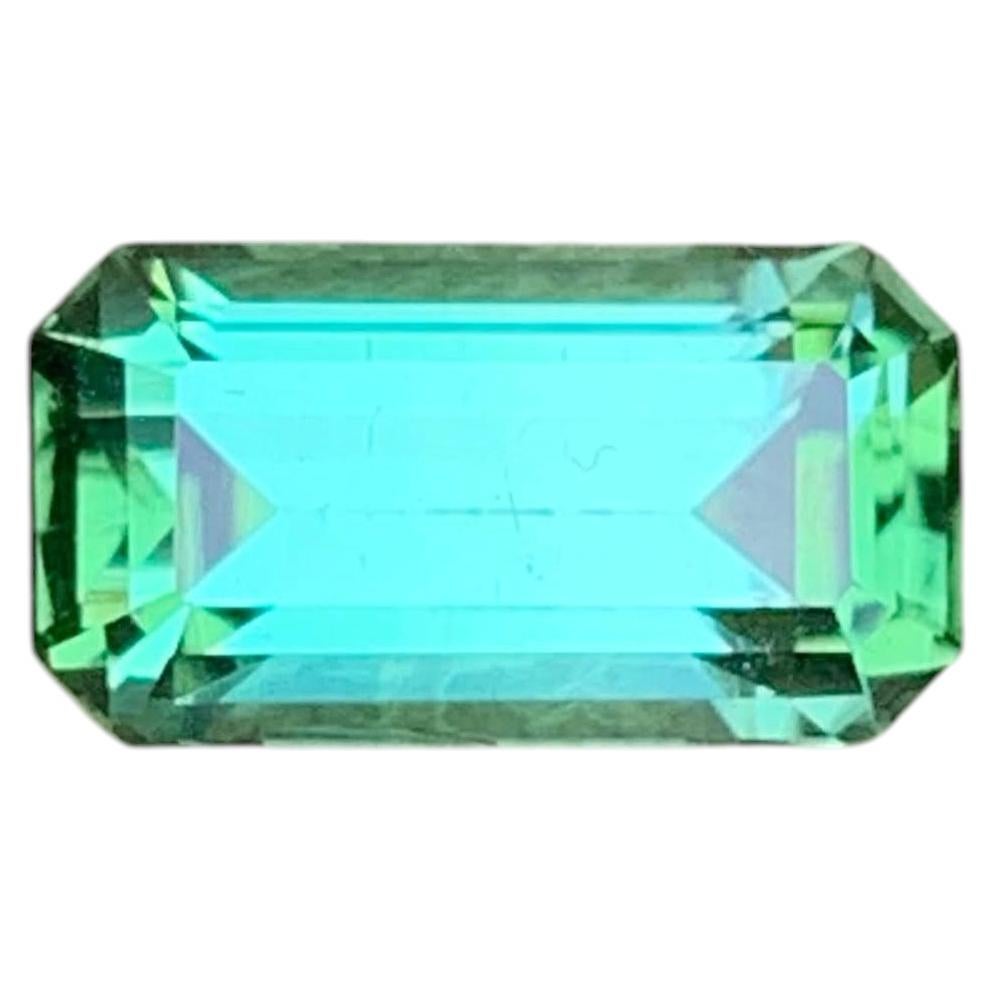 2.40 quilates de turmalina verde menta natural suelta talla esmeralda gema afgana