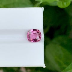 2.40 Carat Natural Loose Pink Spinel Stone Cushion Cut Tanzanian Gemstone
