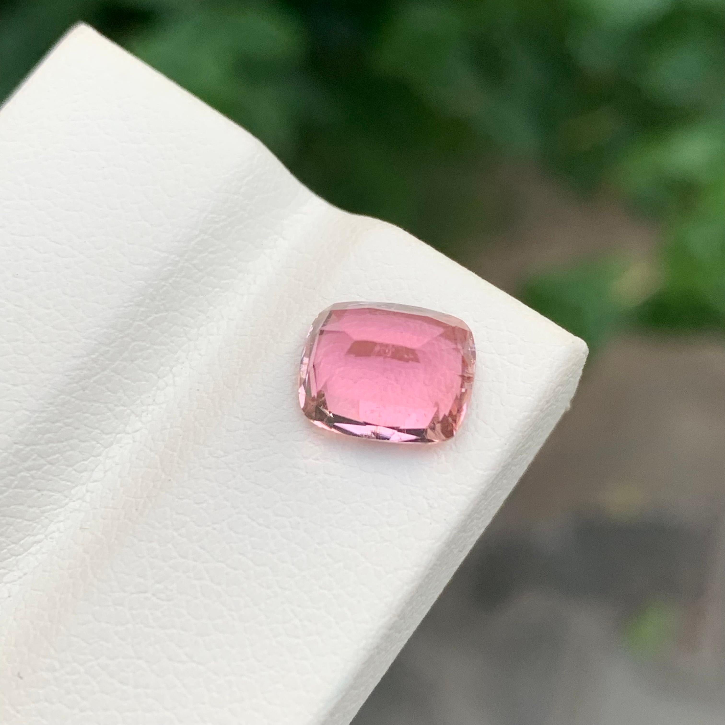 2,40 Karat natürlicher loser rosa Turmalin Cushion Shape Edelstein im Angebot 4