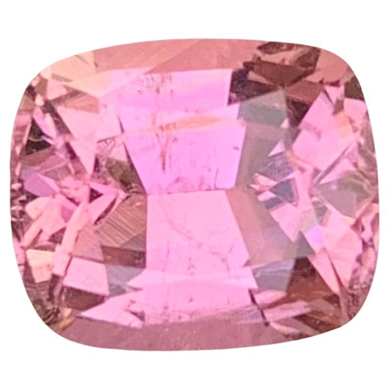 Gema natural suelta de turmalina rosa de 2,40 quilates en forma de cojín