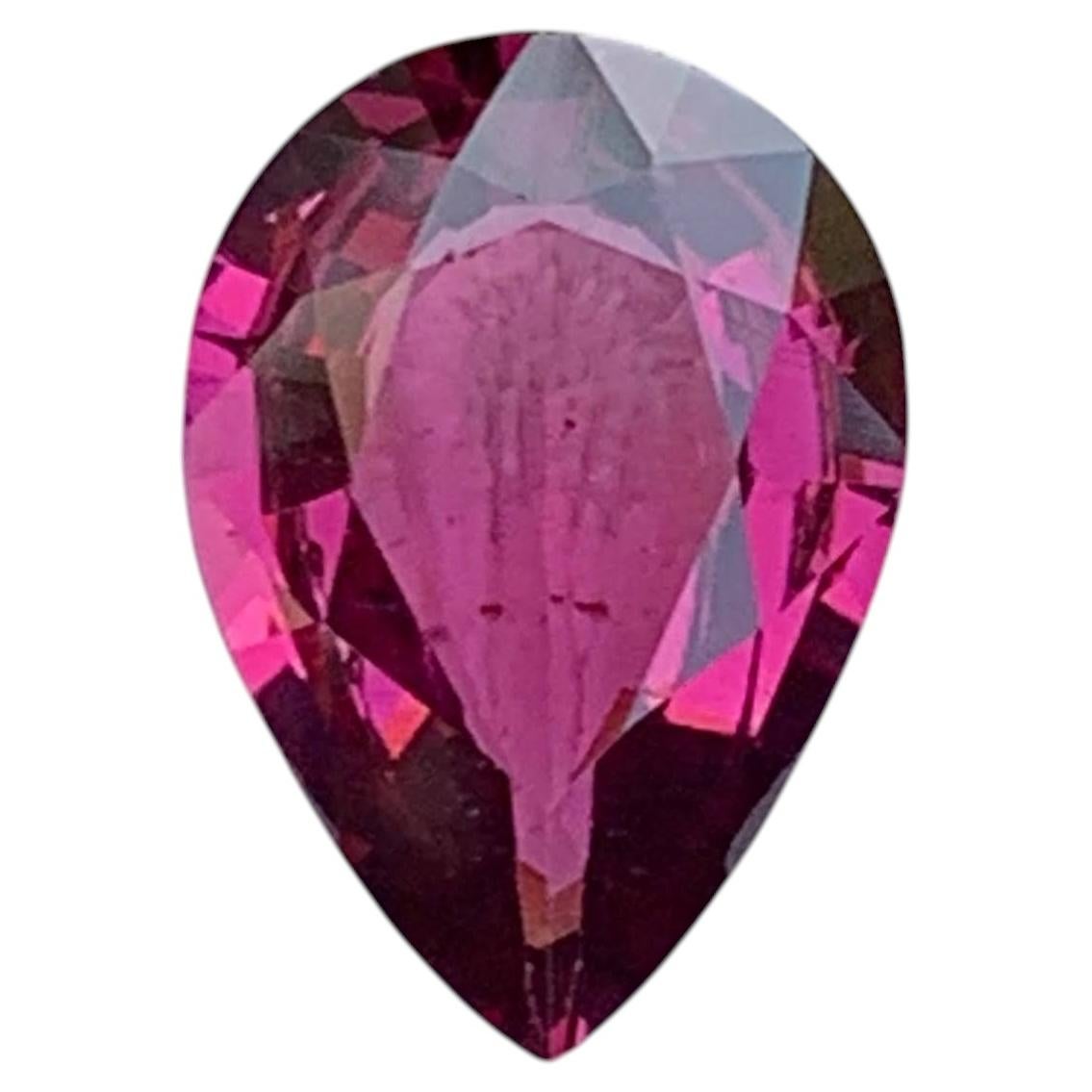 2.40 Carat Natural Loose Quality Rubellite Tourmaline Pear Cut Afghan Gemstone