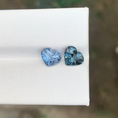 2,40 quilates de espinela natural suelta en pareja inversa en forma de corazón Gema