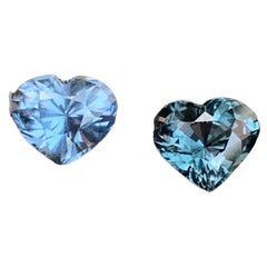 2.40 Carat Natural Loose Reverse Pair Spinel Heart Shape Gemstone