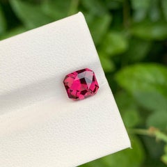 2.40 Carat Natural Loose Rhodolite Garnet Cushion Shape Gem For Jewellery