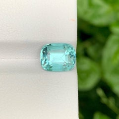 2.40 quilates de turmalina natural suelta color espuma de mar talla cojín gema afgana