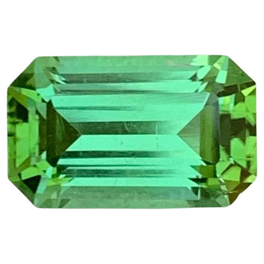 2.40 Carat Natural Rich Color Loose Mint Green Tourmaline Ring Gem Afghan Mine For Sale