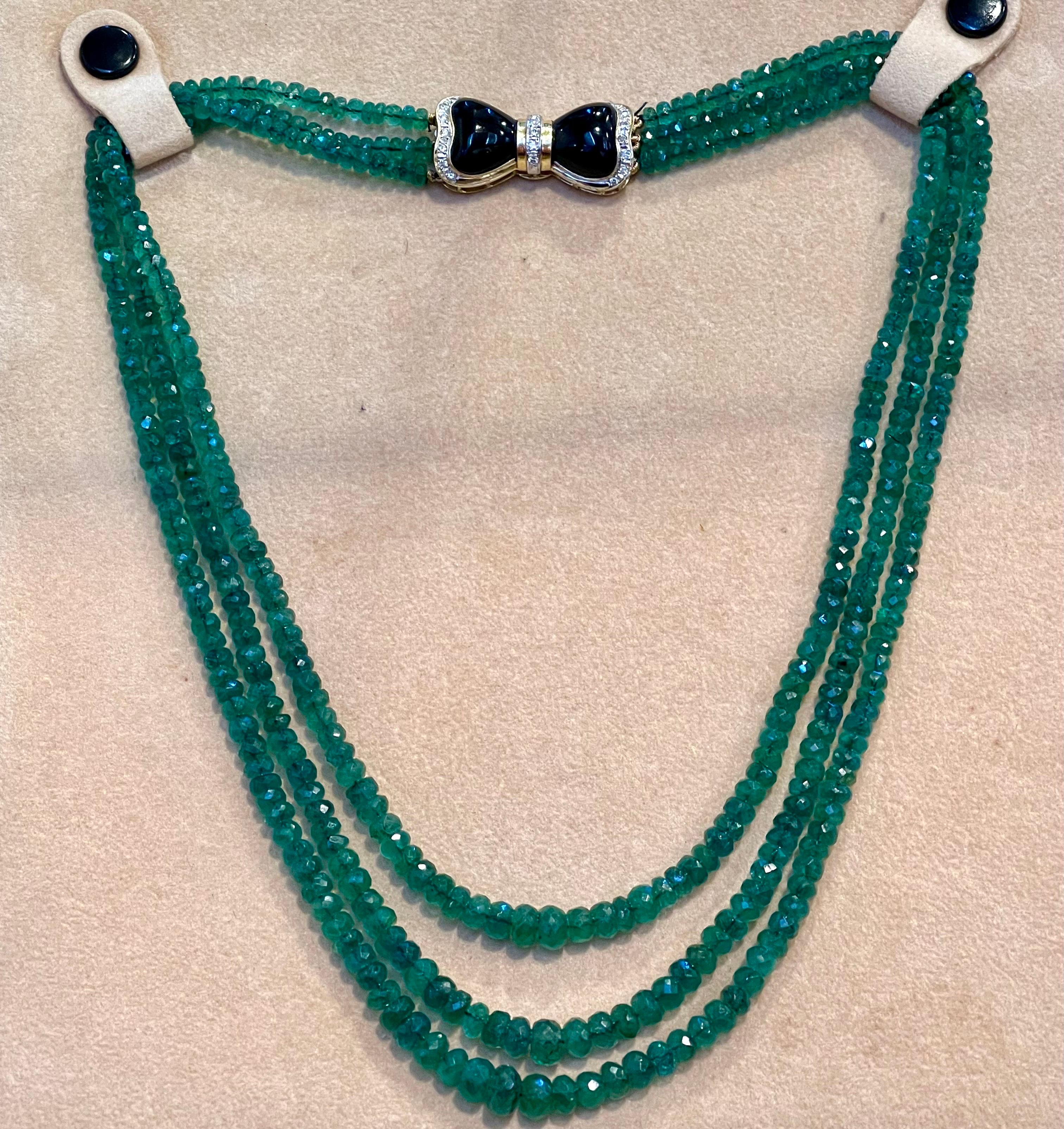 natural emerald beads necklace