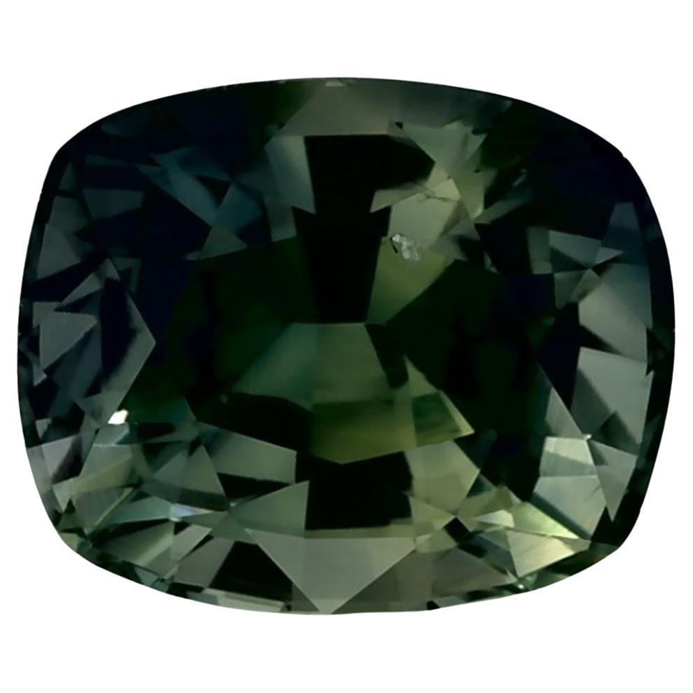 2.40 Karat Grüner Saphir Cushion Lose Edelstein