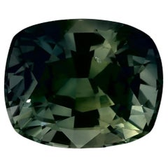 2.40 Karat Grüner Saphir Cushion Lose Edelstein