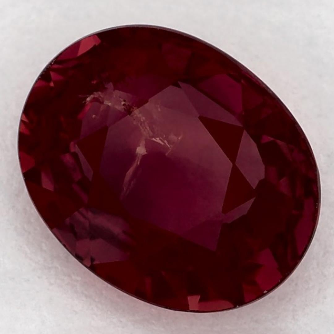 2.40 Ct Ruby Oval Loose Gemstone (Ovalschliff) im Angebot