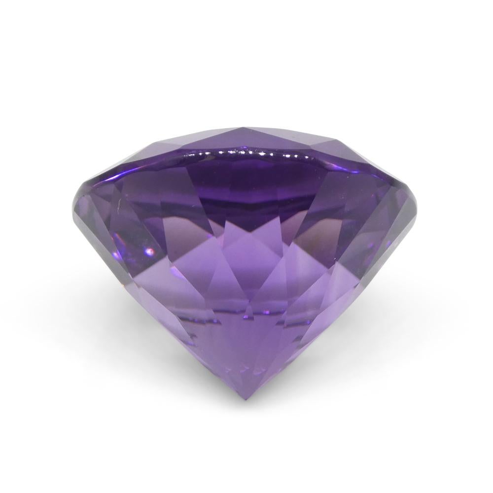 24.08ct Round Purple Amethyst from Uruguay For Sale 5