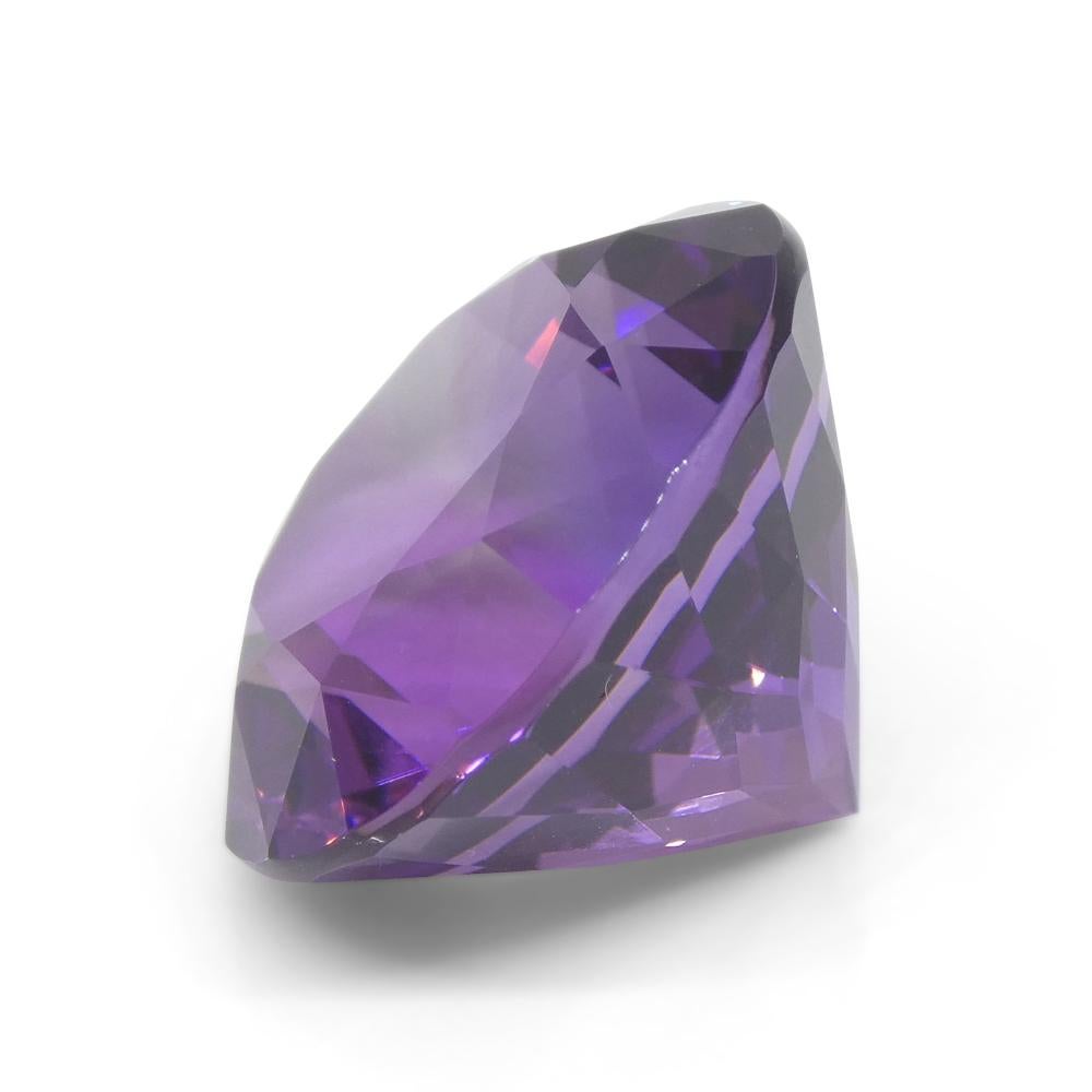 24.08ct Round Purple Amethyst from Uruguay For Sale 6