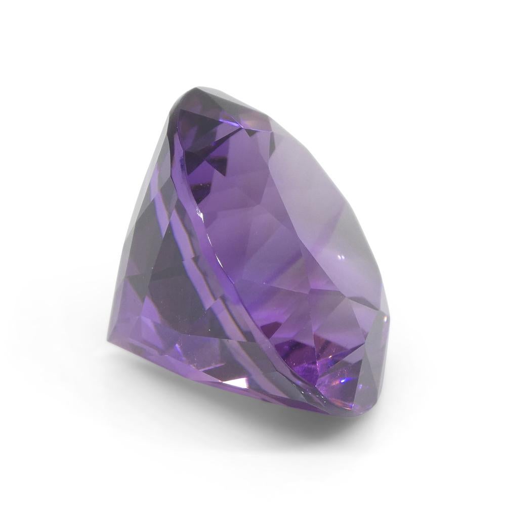 24.08ct Round Purple Amethyst from Uruguay For Sale 4