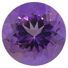 24.08ct Améthyste violette ronde d'Uruguay