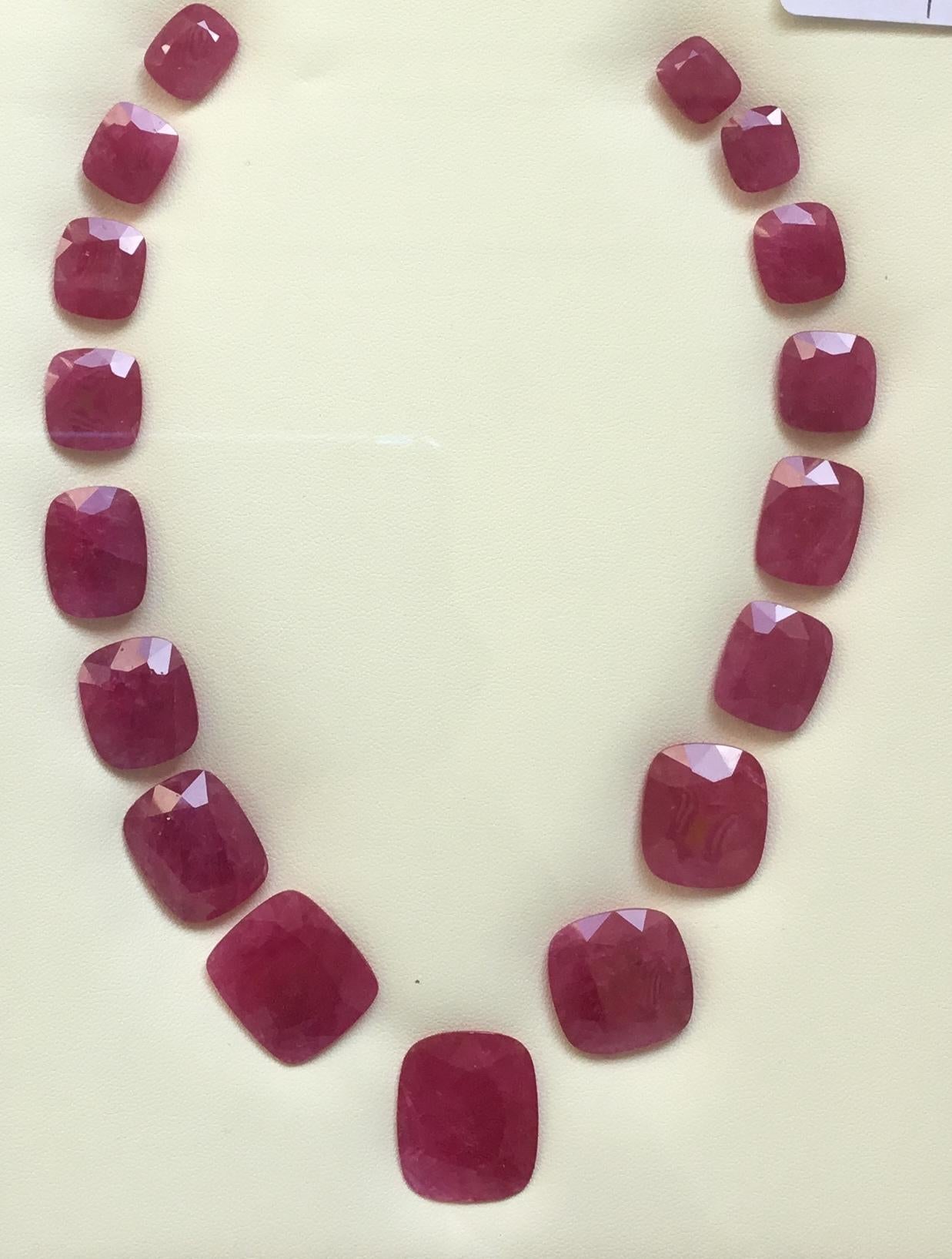240.99 Carats Ruby Mozambique Cushion Faceted Cut stone Layout Heated Natural Gem

Weight: 240.99 Carats
Pieces: 17
Shape: Faceted Cushion cut stone