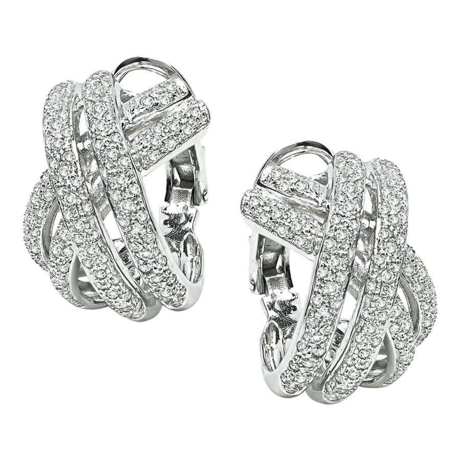 Orecchini in oro con diamanti da 2,40 carati