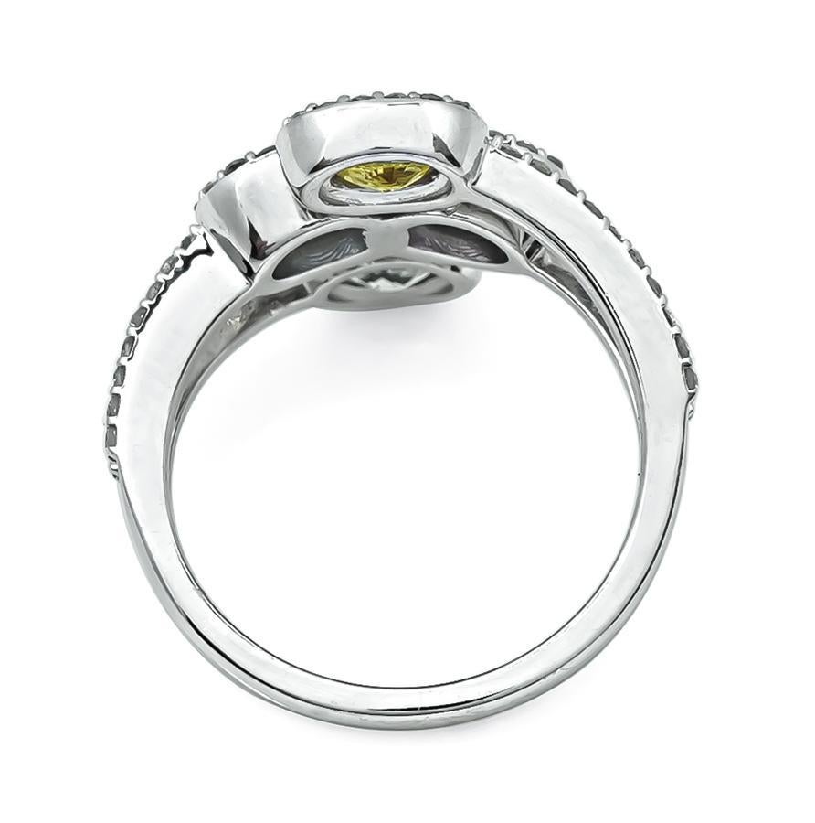 2.40ct Multi Color Sapphire 1.25ct Diamond Gold Ring im Zustand „Gut“ im Angebot in New York, NY