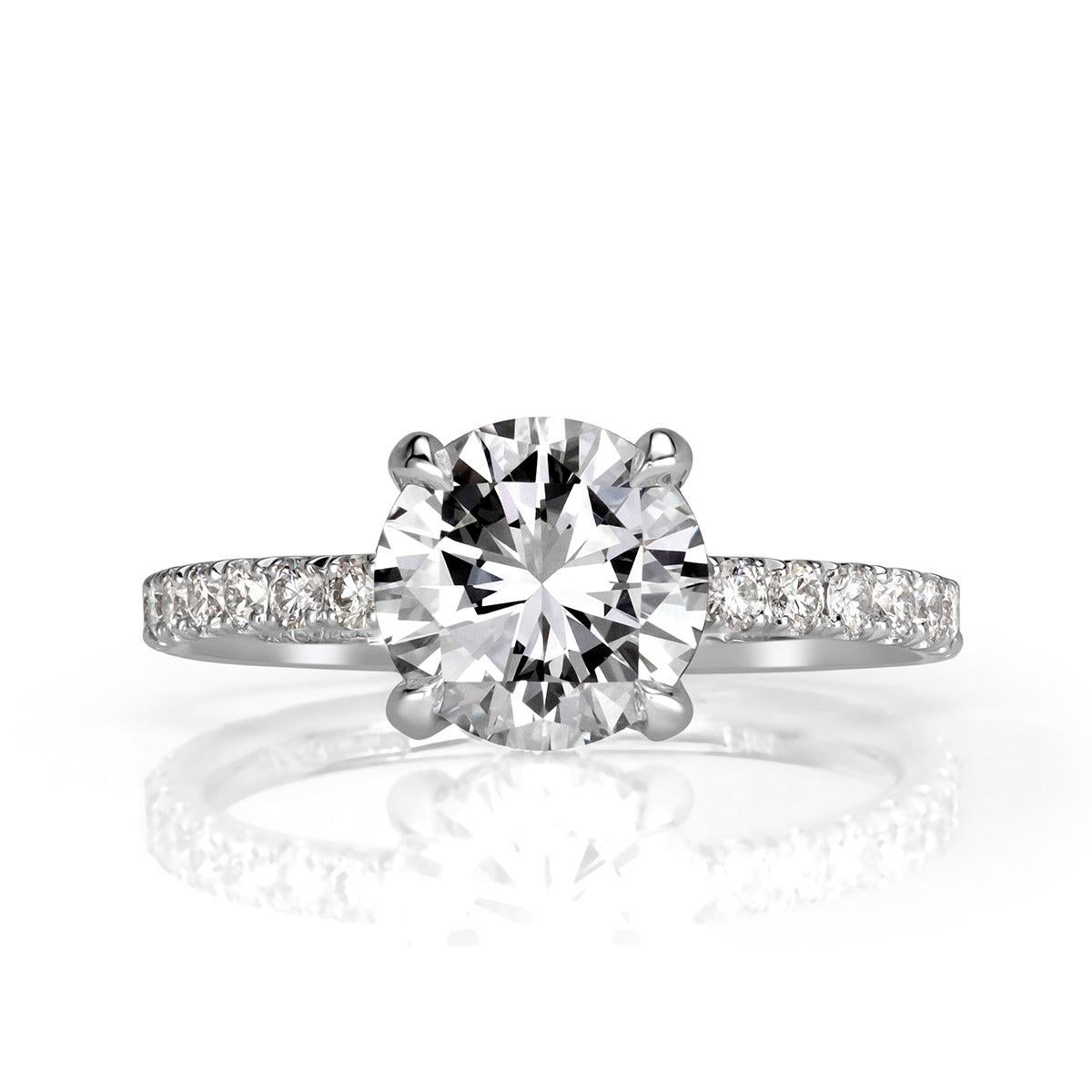 2.40ct Round Brilliant Cut Diamond Engagement Ring For Sale