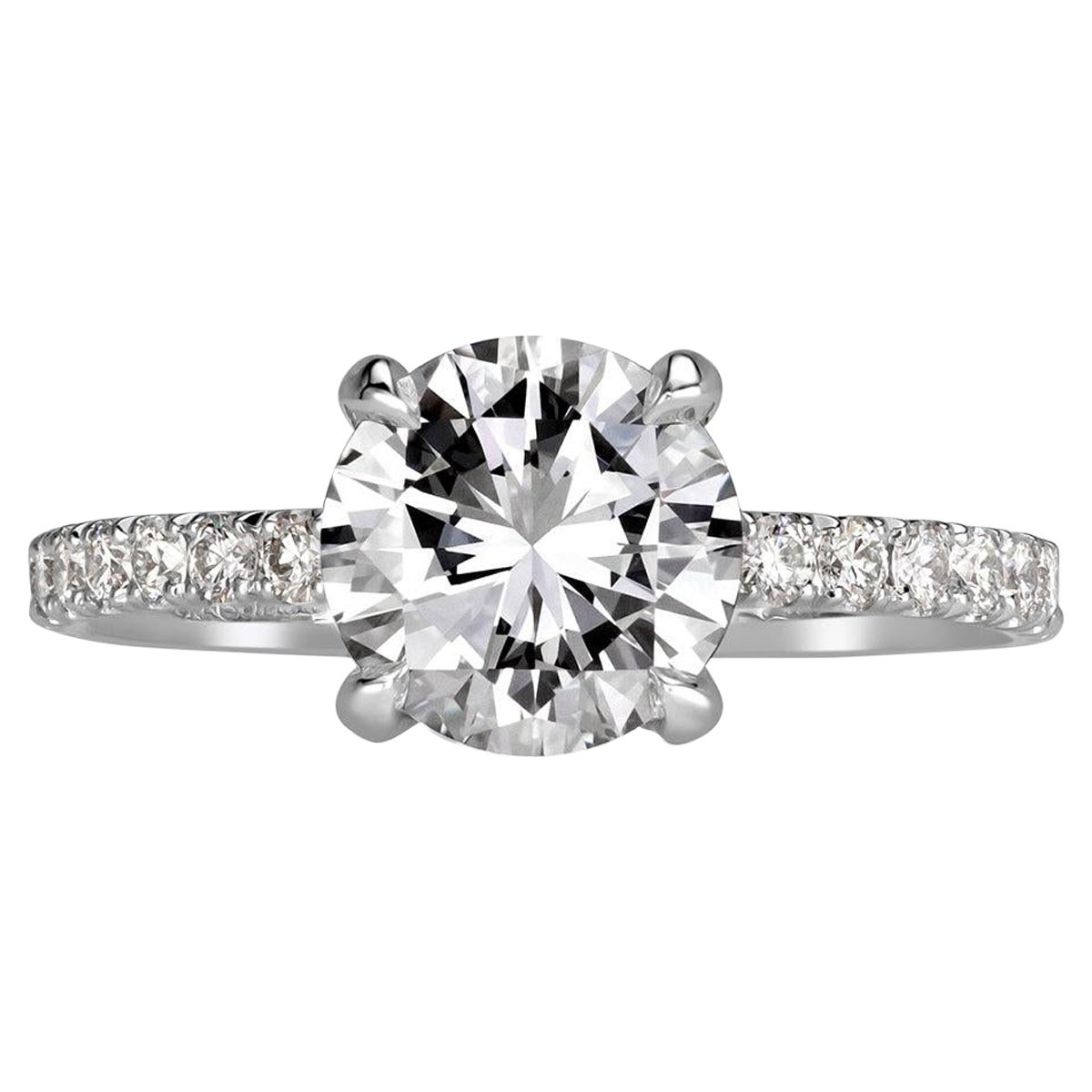 2.40ct Round Brilliant Cut Diamond Engagement Ring