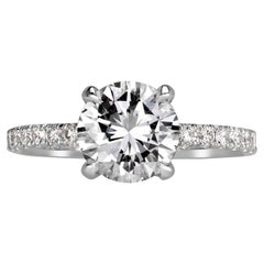 2.40ct Round Brilliant Cut Diamond Engagement Ring