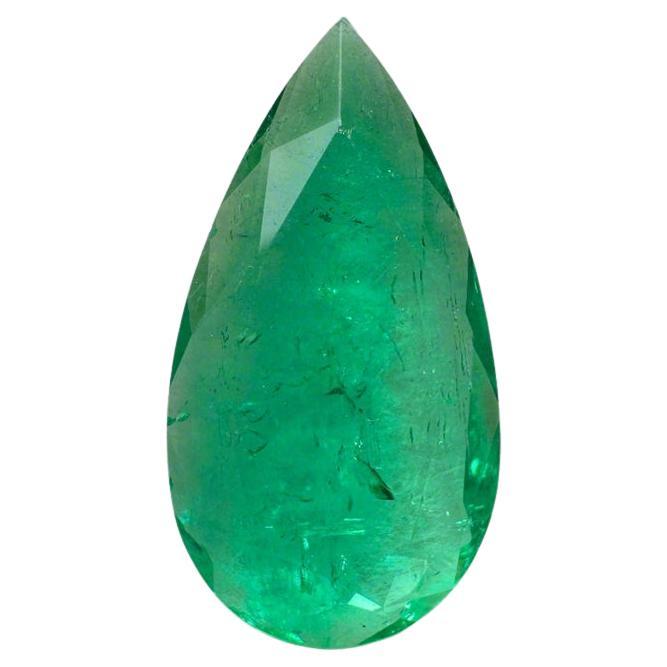 2,41 Carati 16x9 Greene & Greene - Smeraldo colombiano - Taglio a pera Maggio
