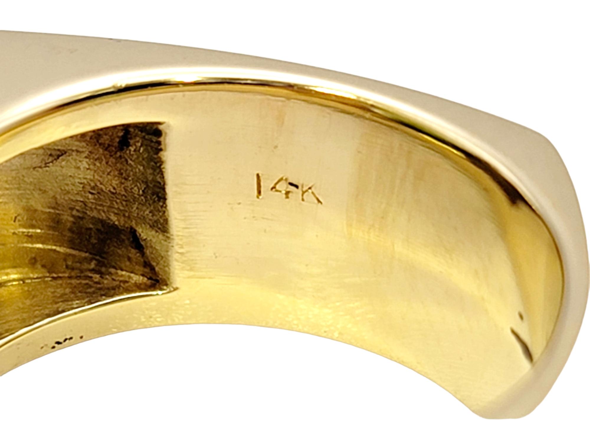 Bague solitaire en or jaune 14 carats avec tourmaline taille émeraude de 2,41 carats, sur mesure en vente 7