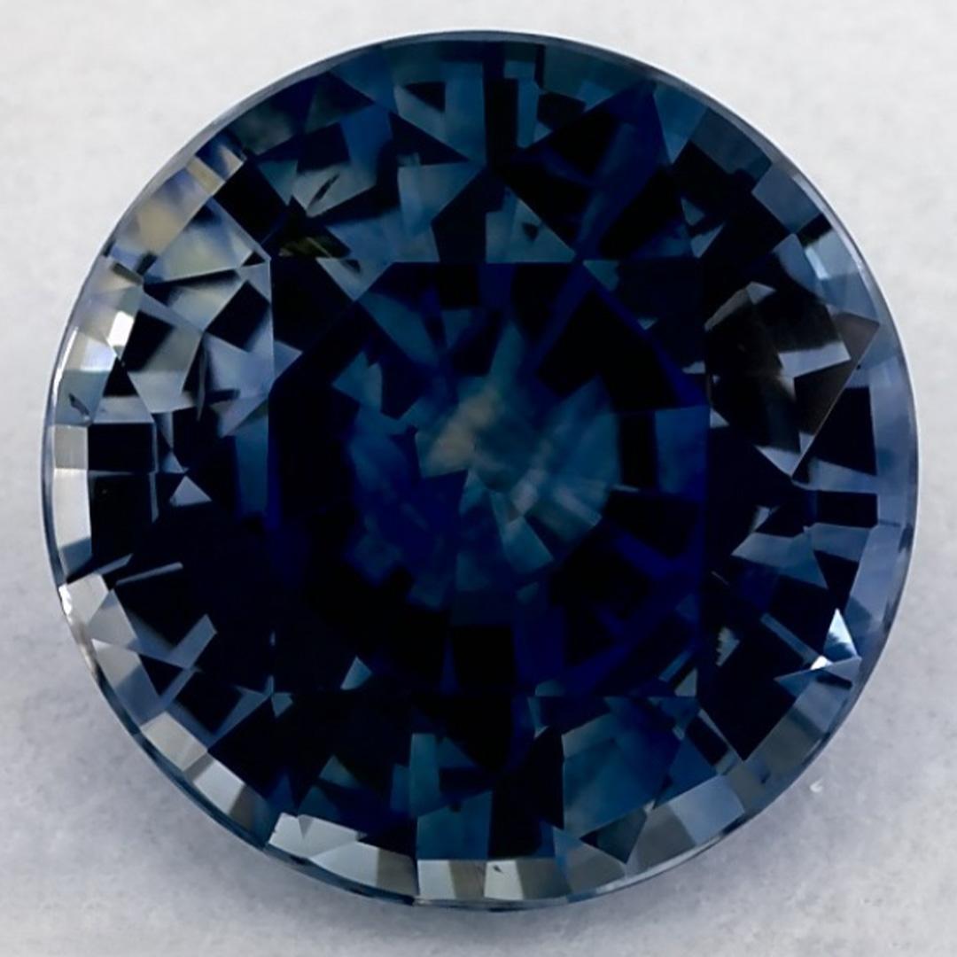 2.41 Ct Blue Sapphire Round Loose Gemstone