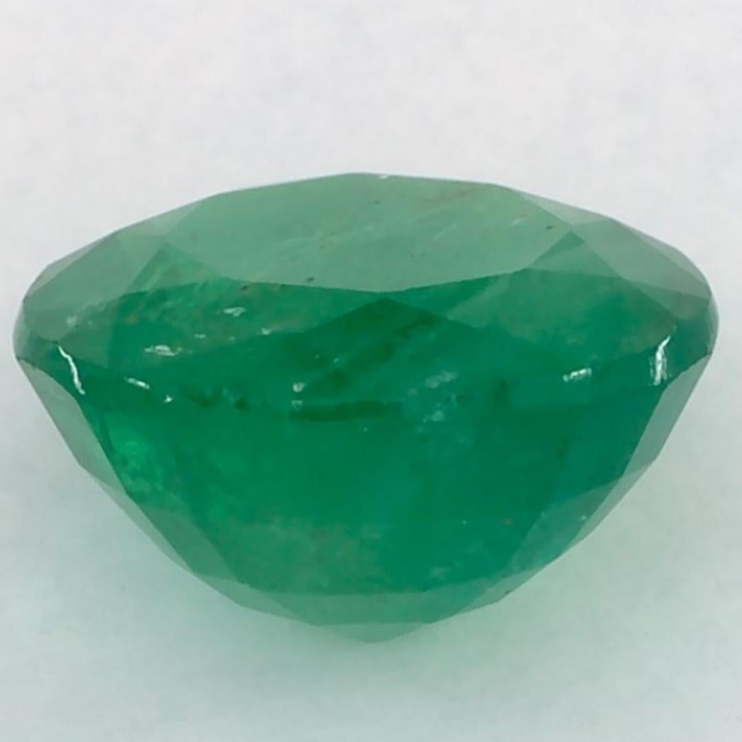 2.41 Ct Emerald Round Loose Gemstone In New Condition For Sale In Fort Lee, NJ