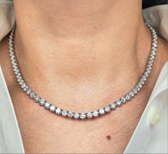 Used 24.10 ct Diamond Tennis Necklace